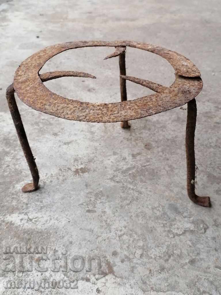 Antique wrought iron stove, hearth, grill, wrought iron Antique wrought iron stove, hearth, grill, wrought iron