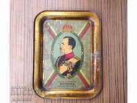 Regatul Bulgariei vechi tăviță militară cu Țarul Boris în uniformă