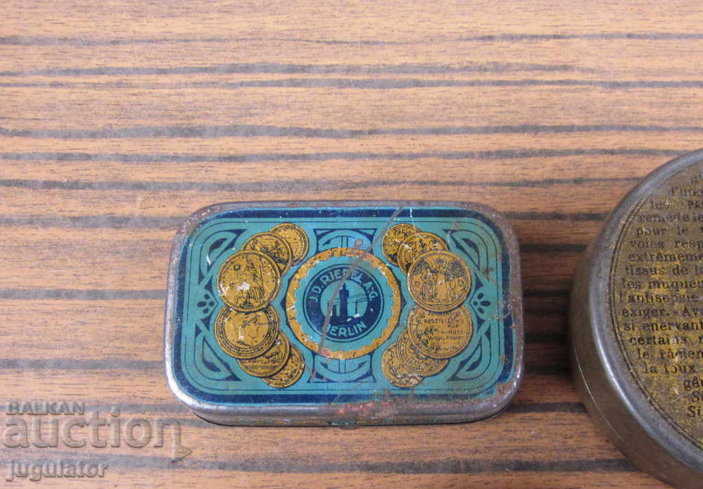 lot of old medical metal tin pill boxes - 6 lot of old medical metal tin pill boxes - 6