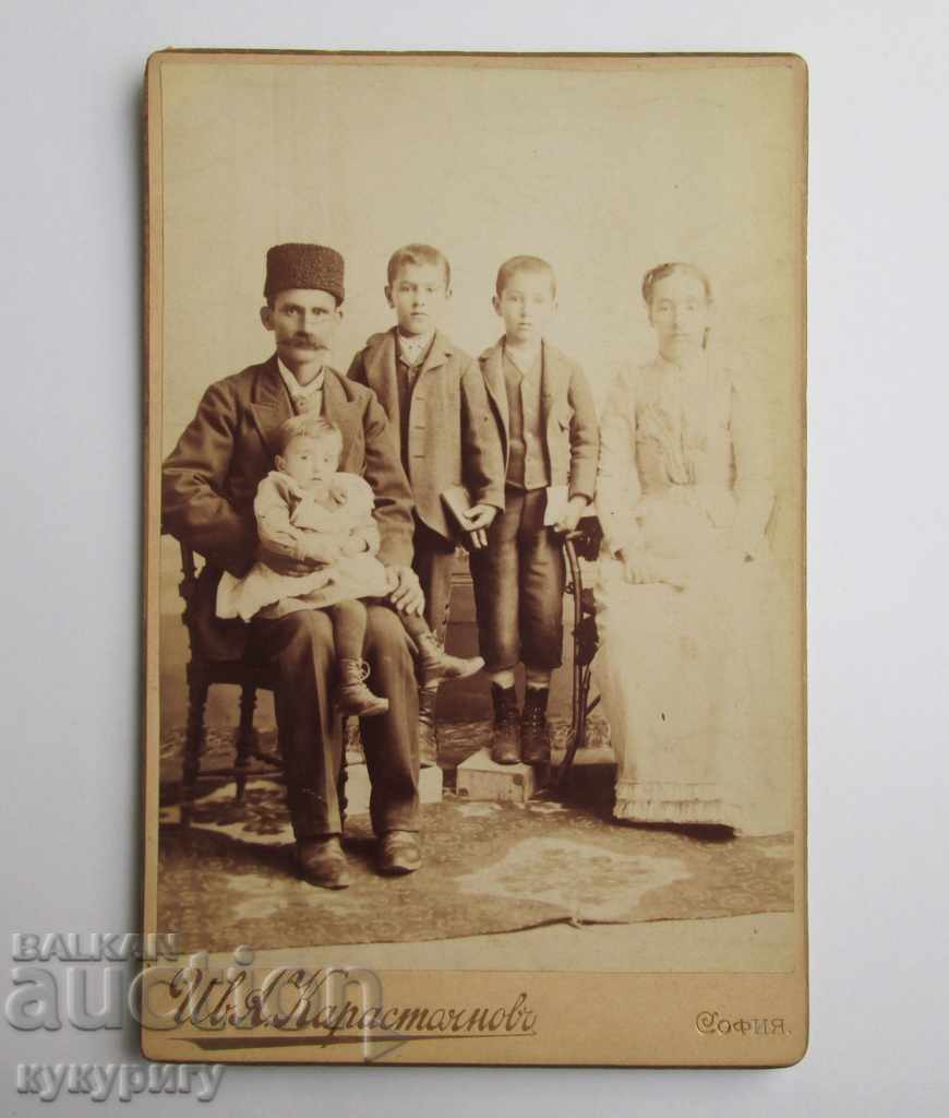 Παλιά φωτογραφία σκληρό χαρτόνι Iv. Καραστόγιανοφ Πριγκιπάτο της Βουλγαρίας