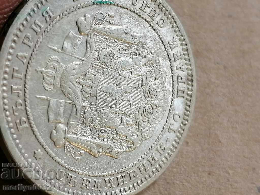 Delivery of Coin BGN 2 1882 Principality of Bulgaria silver