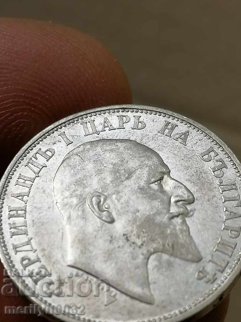 Coin BGN 2 1910 Kingdom of Bulgaria silver - 5 Coin BGN 2 1910 Kingdom of Bulgaria silver - 5