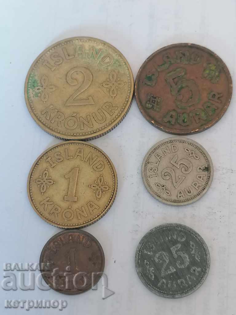 Lot coins Iceland 1940-42