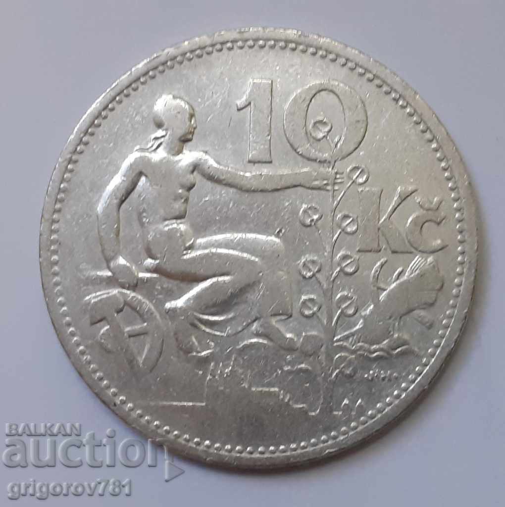 10 κορώνες Τσεχοσλοβακία ασήμι 1932 - ασημένιο νόμισμα