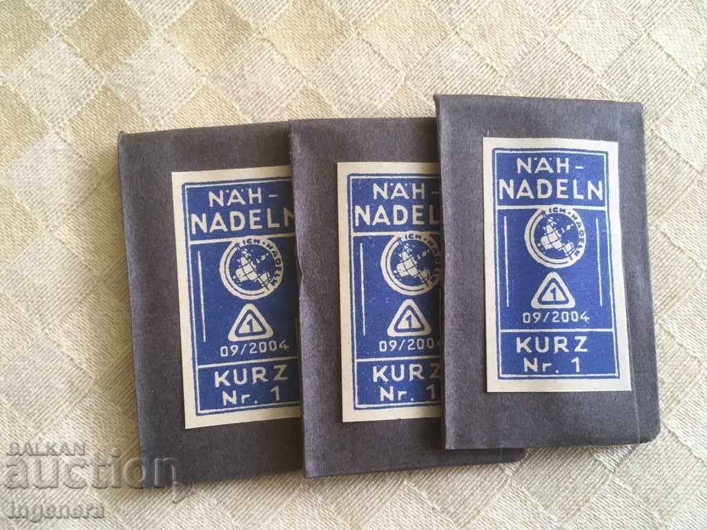 NEEDLE SEWING NEEDLES GERMAN NEW-400 PCS with price 10.00 BGN | € 5.11 NEEDLE SEWING NEEDLES GERMAN NEW-400 PCS with price 10.00 BGN | € 5.11