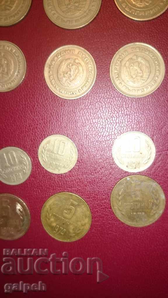 BULGARIA - COINS 1974 - 18 pieces (3 FULL Lots) - BGN 6.00. - 6 BULGARIA - COINS 1974 - 18 pieces (3 FULL Lots) - BGN 6.00. - 6