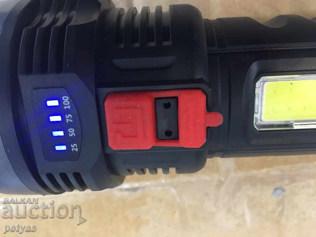 Παράδοση Ελαφρύ, επαναφορτιζόμενο μοντέλο προβολέα bl-822 + COB φωτισμένο