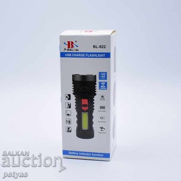 Ελαφρύ, επαναφορτιζόμενο μοντέλο προβολέα bl-822 + COB φωτισμένο - 5