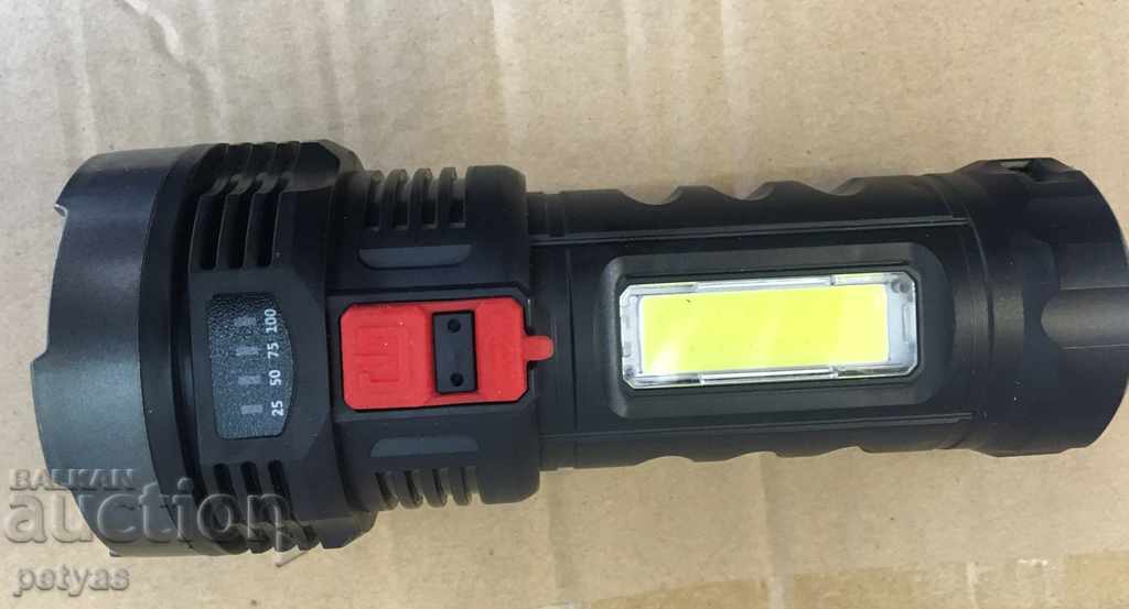 Ελαφρύ, επαναφορτιζόμενο μοντέλο προβολέα bl-822 + COB φωτισμένο - 6