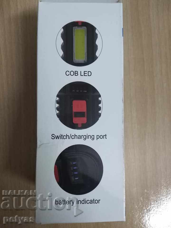 Ελαφρύ, επαναφορτιζόμενο μοντέλο προβολέα bl-822 + COB φωτισμένο - 7