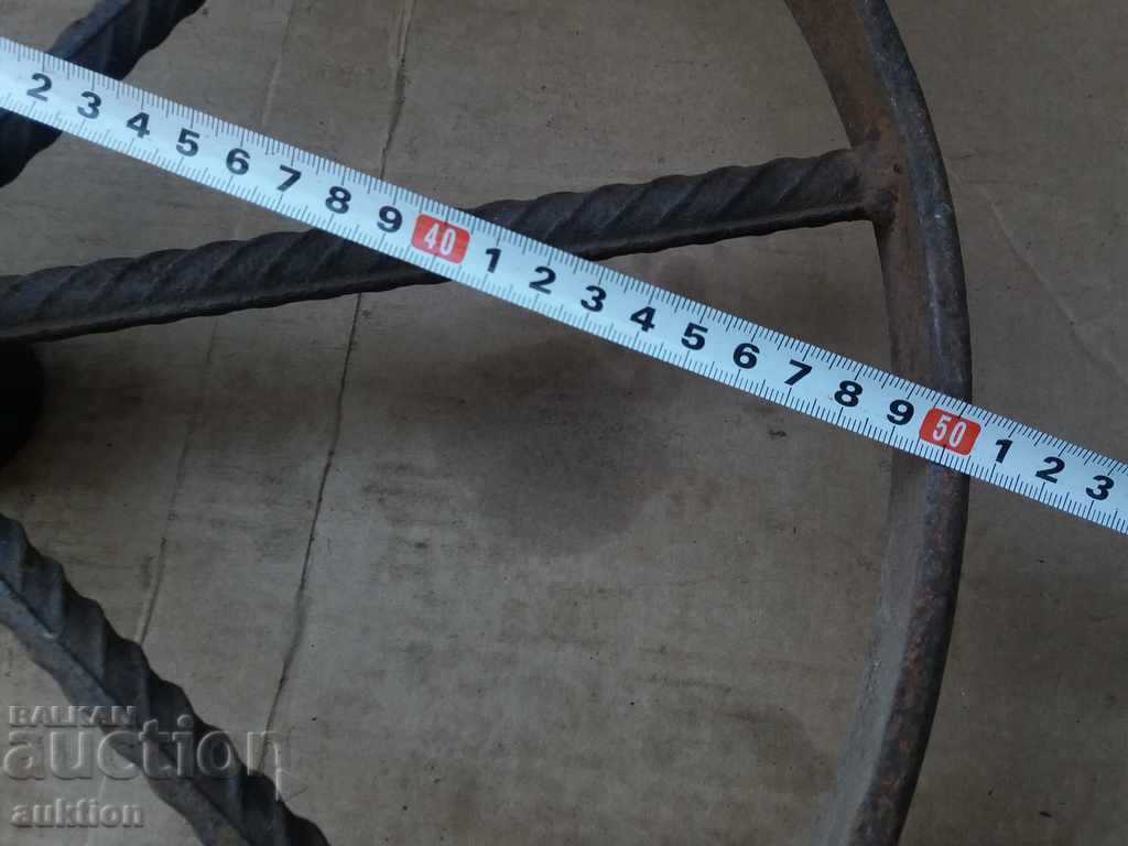 MASSIVE FORGED WHEEL FROM A TROLLEY, FYTON, TWO WHEEL - 6 MASSIVE FORGED WHEEL FROM A TROLLEY, FYTON, TWO WHEEL - 6