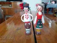 Old wooden figurines, Souvenirs BGA Balkan, Balkan