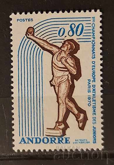 French Andorra 1970 Sports / Athletics MNH