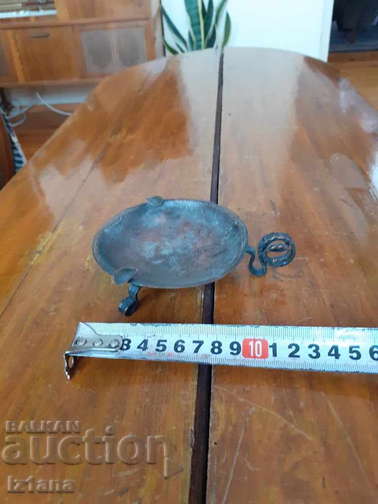 Old wrought iron ashtray - 5 Old wrought iron ashtray - 5