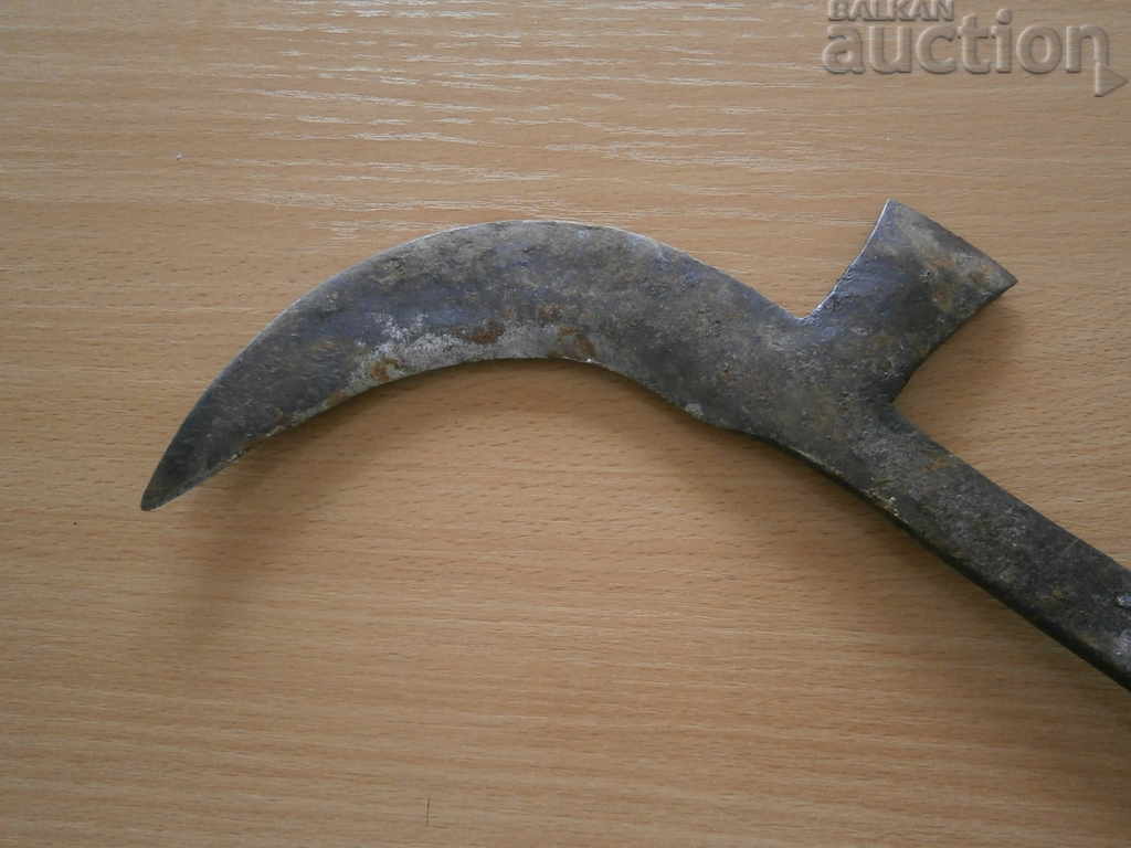 old knicker manually forged sickle ax with price 41.00 BGN | € 20.96