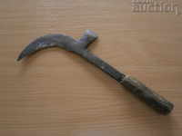 old knicker manually forged sickle ax