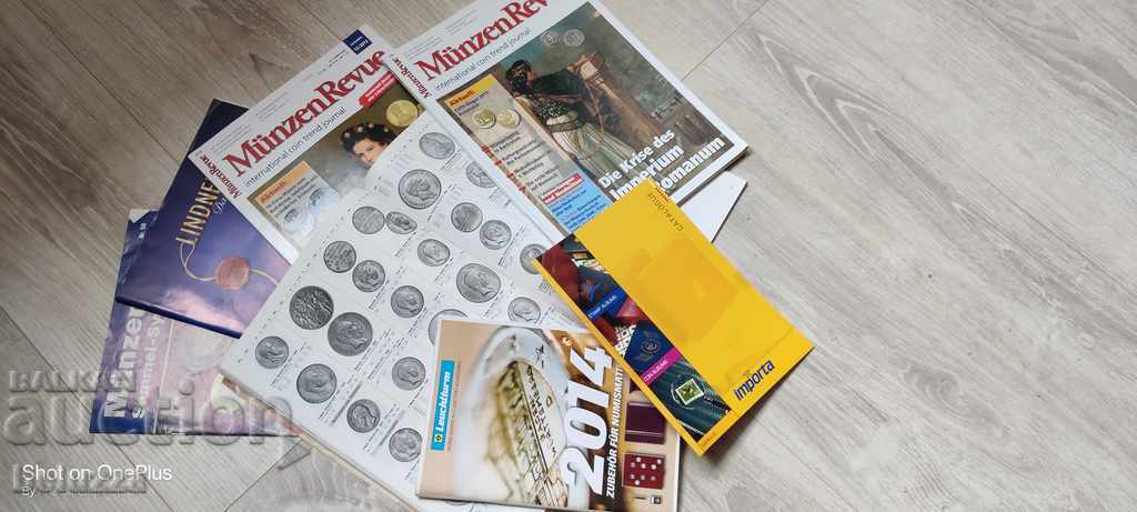 Numismatic catalogs and literature 20 pcs with price 49.90 BGN | € 25.51