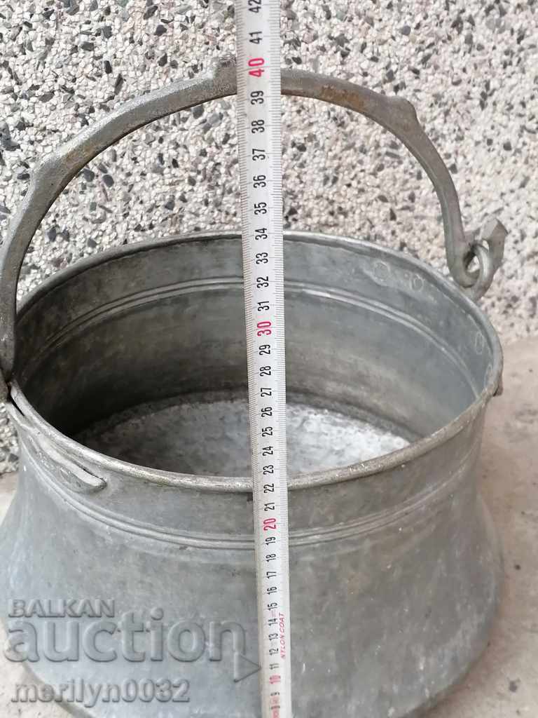 Калайдисан менец, котел, бакър, меден съд - 5 Калайдисан менец, котел, бакър, меден съд - 5