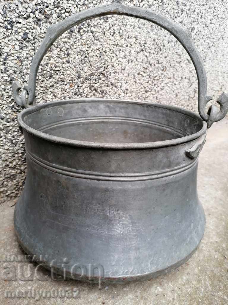 Калайдисан менец, котел, бакър, меден съд - 7 Калайдисан менец, котел, бакър, меден съд - 7