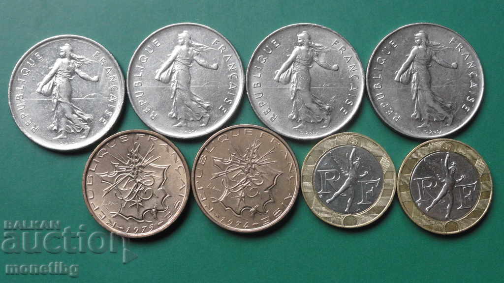Auction  France - Lot of coins (8 pieces)