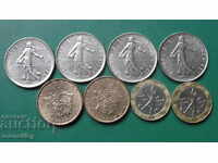 Franța - Lot de monede (8 bucăți)