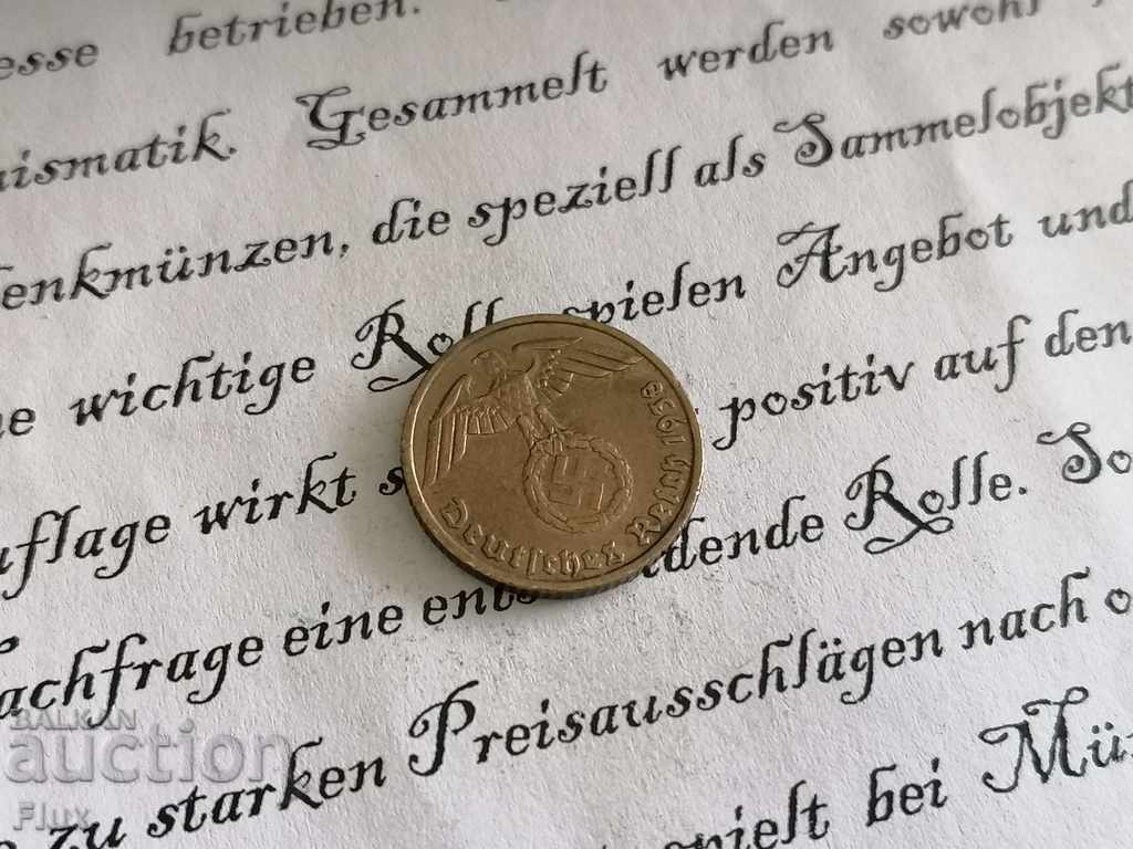 Coin - Germany - 5 pfennigs 1938; D series with price 9.25 BGN | € 4.73 Coin - Germany - 5 pfennigs 1938; D series with price 9.25 BGN | € 4.73
