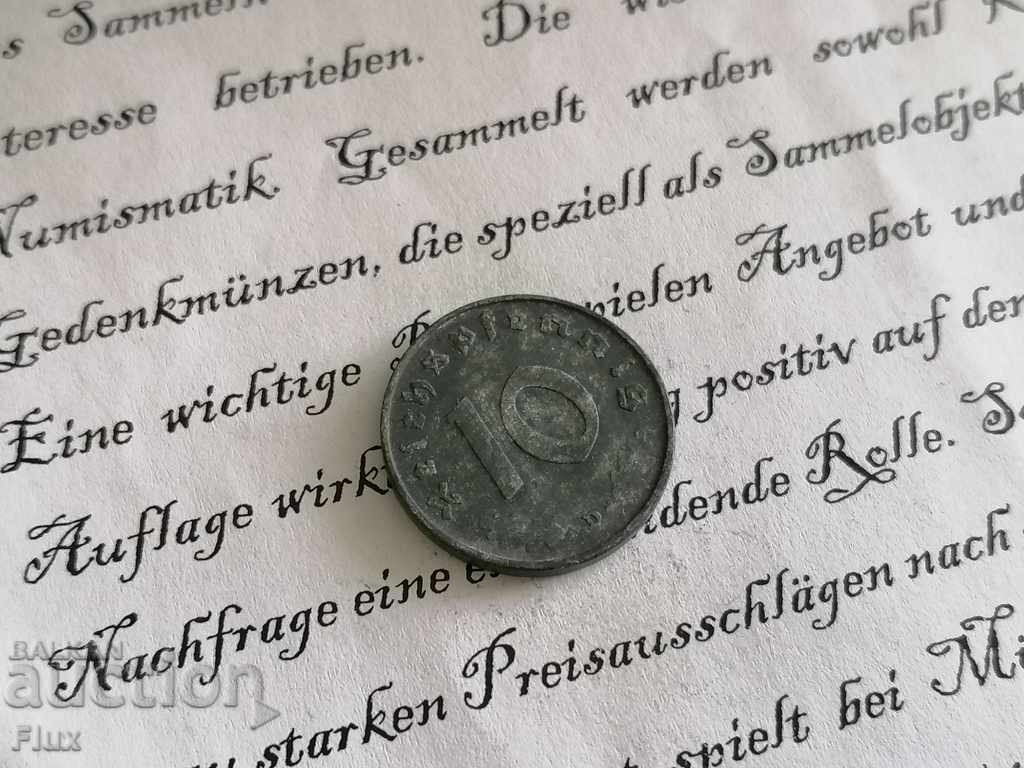Reich Coin - Germany - 10 Pfennig | 1944; Series D with price 6.50 BGN | € 3.32 Reich Coin - Germany - 10 Pfennig | 1944; Series D with price 6.50 BGN | € 3.32