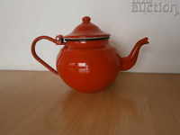 Ceainic smalț GREAT LITTLE RED din anii 60
