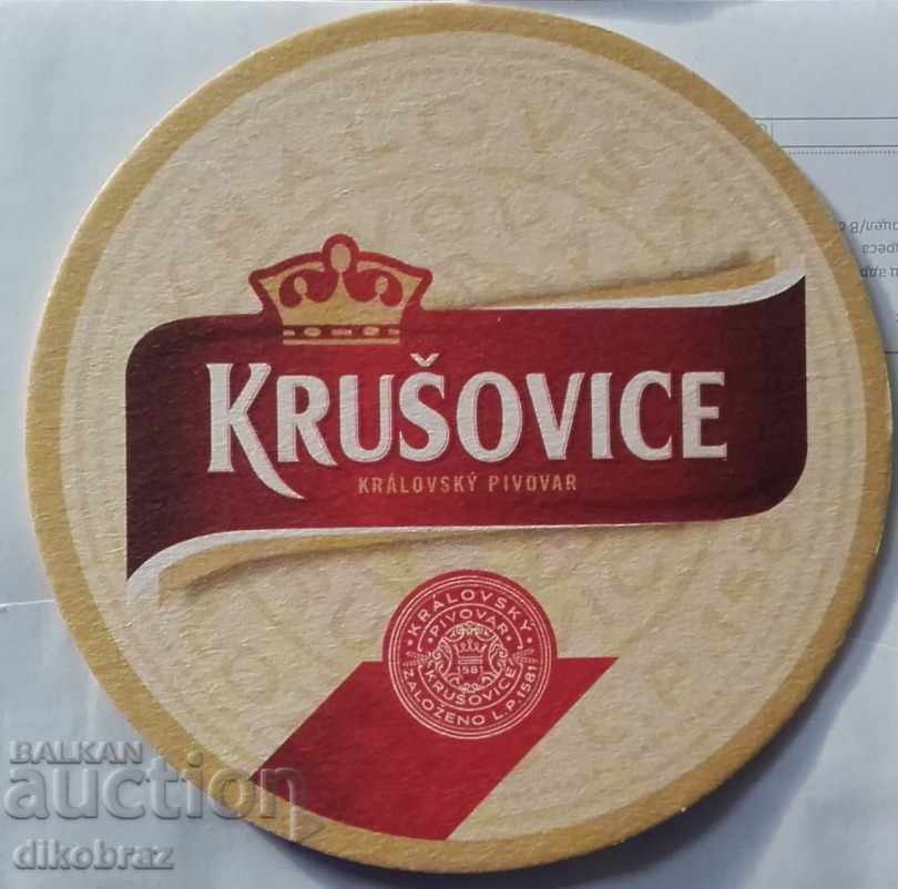 Beer coaster - Krusovice / Czech Republic