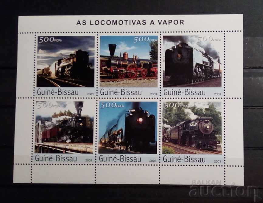 Guinea-Bissau 2003 Locomotive Block 10 € MNH