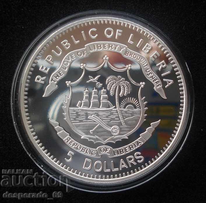 (¯`'•.¸ 5 dollars 2011 LIBERIA UNC ¸.•'´¯) with price 40.00 BGN | € 20.45 (¯`'•.¸ 5 dollars 2011 LIBERIA UNC ¸.•'´¯) with price 40.00 BGN | € 20.45