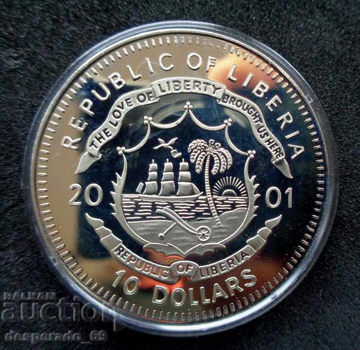 (¯`'•.¸ 10 dollars 2001 LIBERIA UNC ¸.•'´¯) with price 22.00 BGN | € 11.25 (¯`'•.¸ 10 dollars 2001 LIBERIA UNC ¸.•'´¯) with price 22.00 BGN | € 11.25