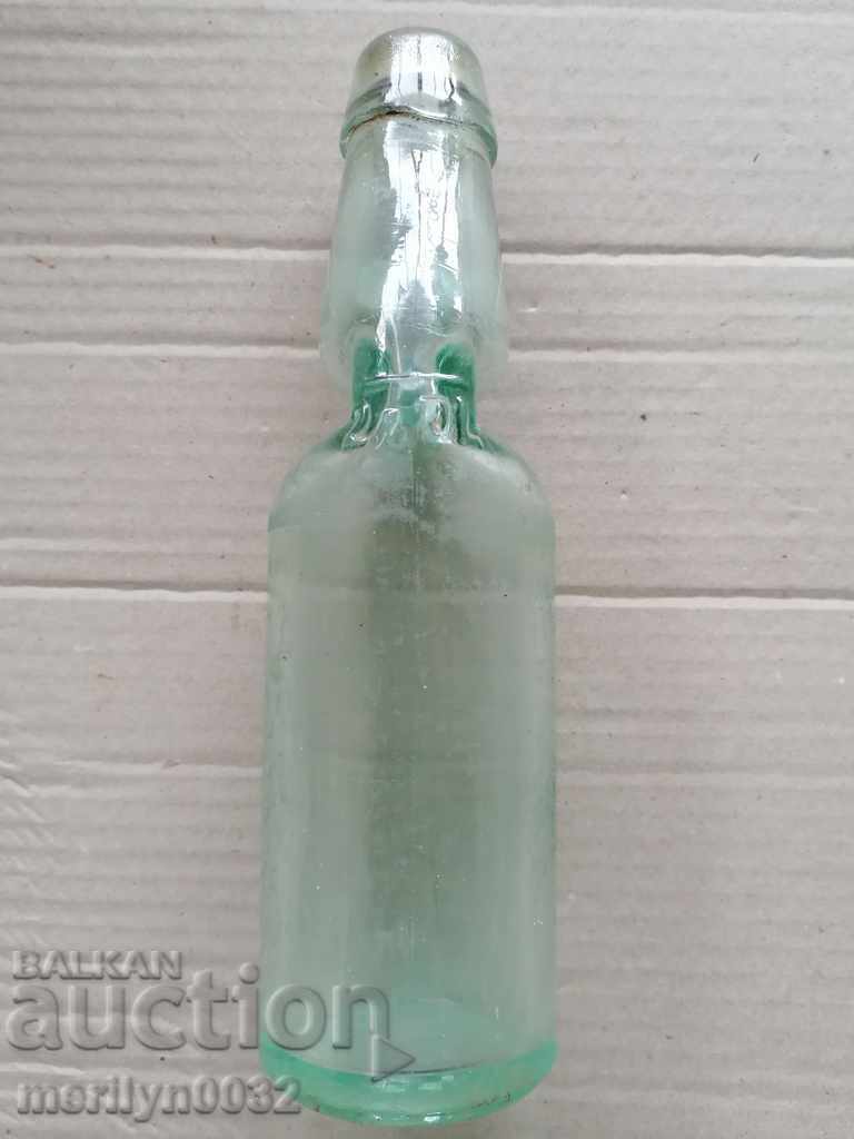 Bottle with a ball, soda, lemonade bottle from the beginning of the 20th century with price 79.00 BGN | € 40.39 Bottle with a ball, soda, lemonade bottle from the beginning of the 20th century with price 79.00 BGN | € 40.39