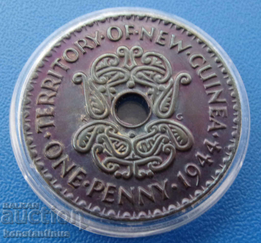 British New Guinea 1 Penny 1944 UNC Rare