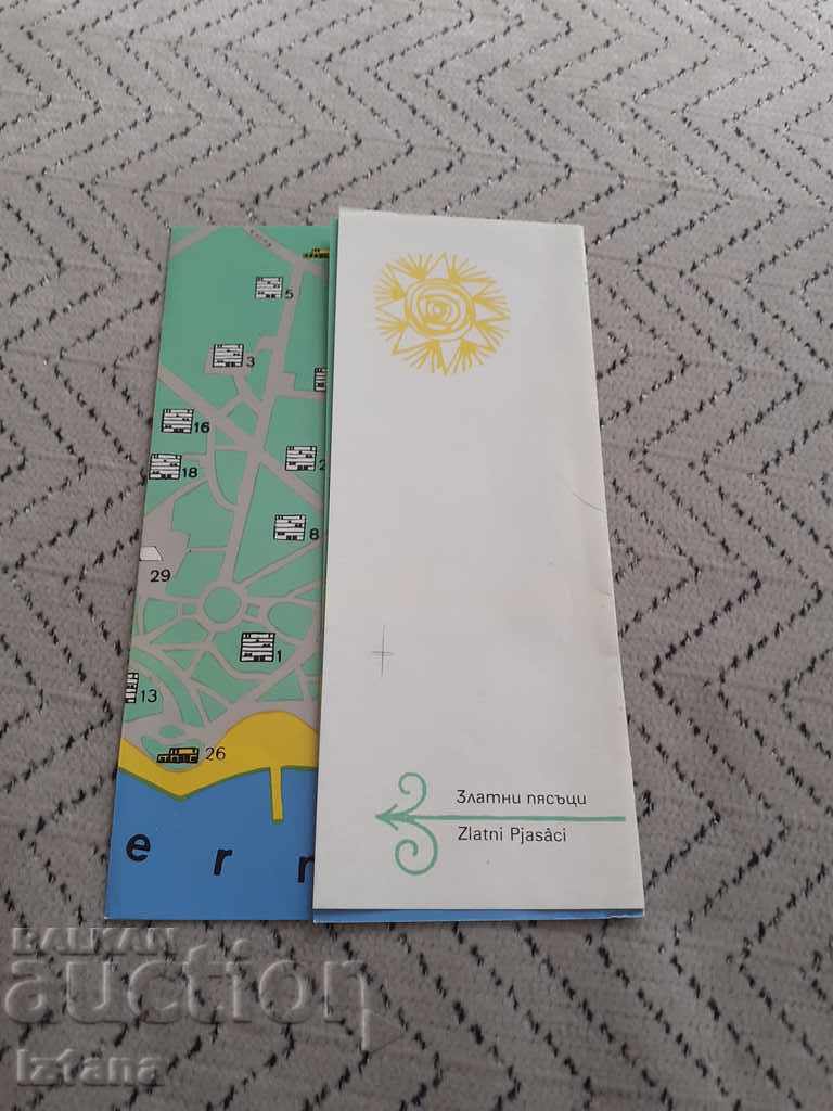 Old brochure, map Golden Sands beach, Druzhba beach with price 15.00 BGN | € 7.67 Old brochure, map Golden Sands beach, Druzhba beach with price 15.00 BGN | € 7.67
