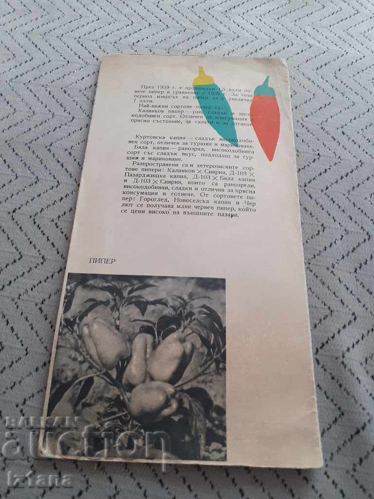 Auction Old brochure Bulgaria Country of vegetables Auction Old brochure Bulgaria Country of vegetables