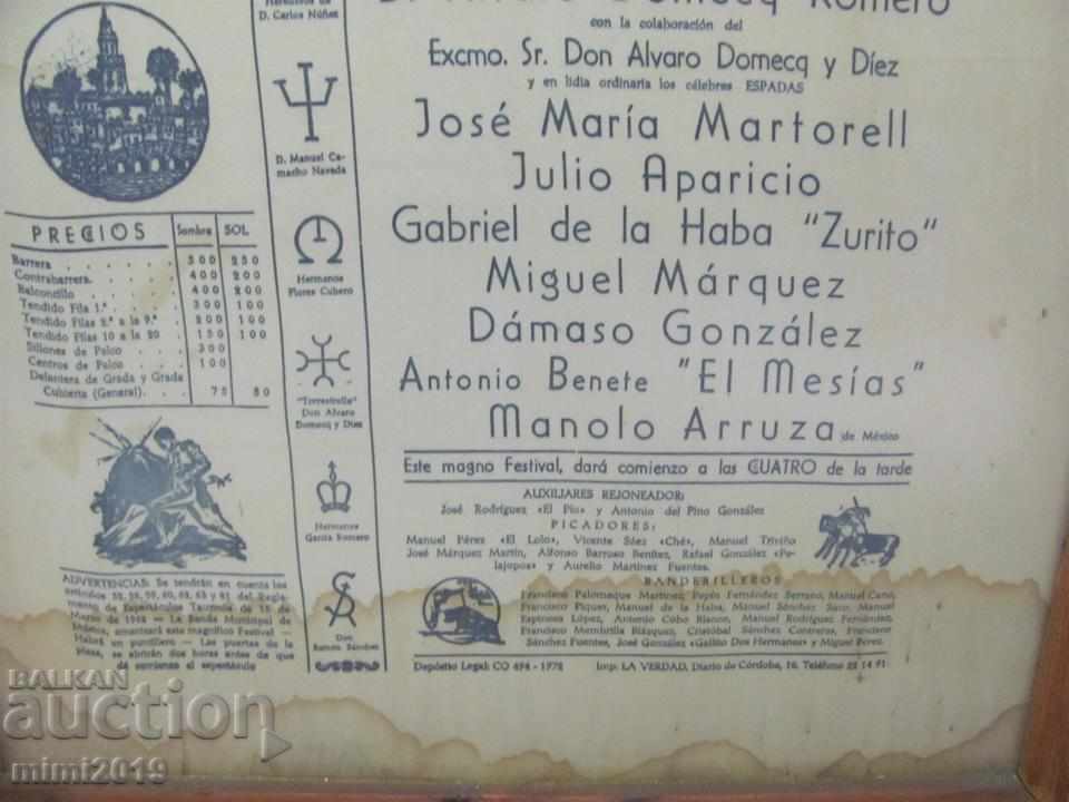 Delivery of 1972 Bullfighting program in Palma de Mallorca Delivery of 1972 Bullfighting program in Palma de Mallorca