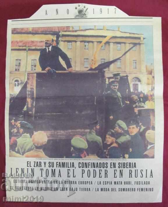 1917-1918 Ziarul Lenin din Rusia este foarte rar
