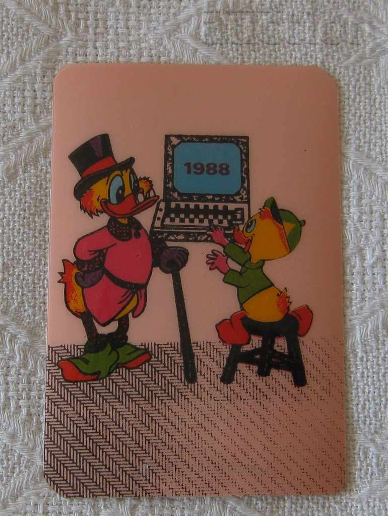 UNCLE SCROW DISNEY ANIMATION PINK 1988
