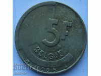 Belgia 5 franci 1988 - inscripție flamandă