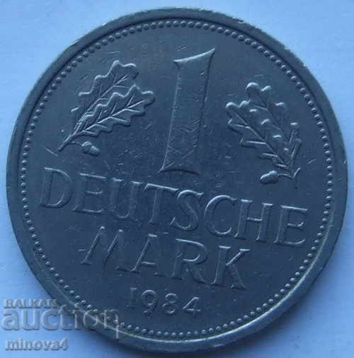 Германия 1 марка 1984 D