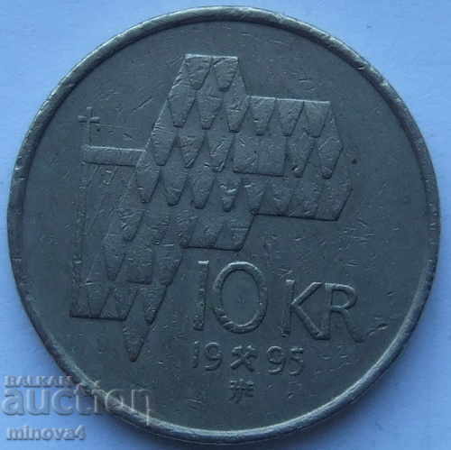 Νορβηγία 10 κορώνες το 1995