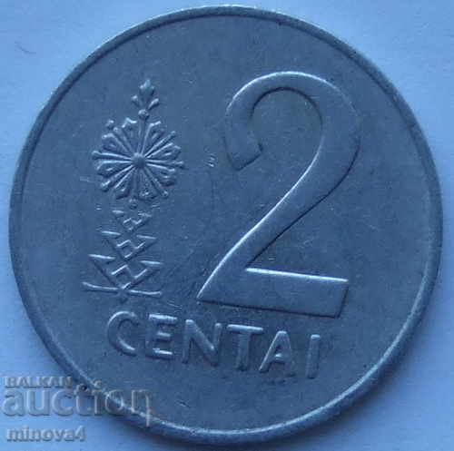 Lithuania 2 cents 1991