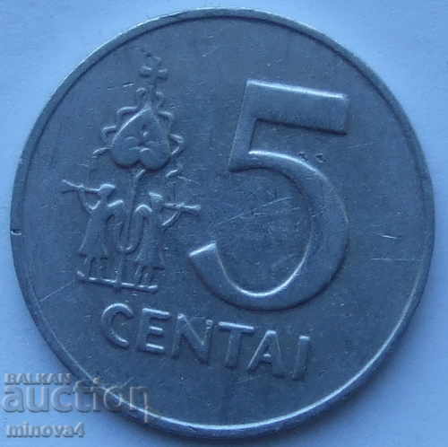 Lithuania 5 cents 1991