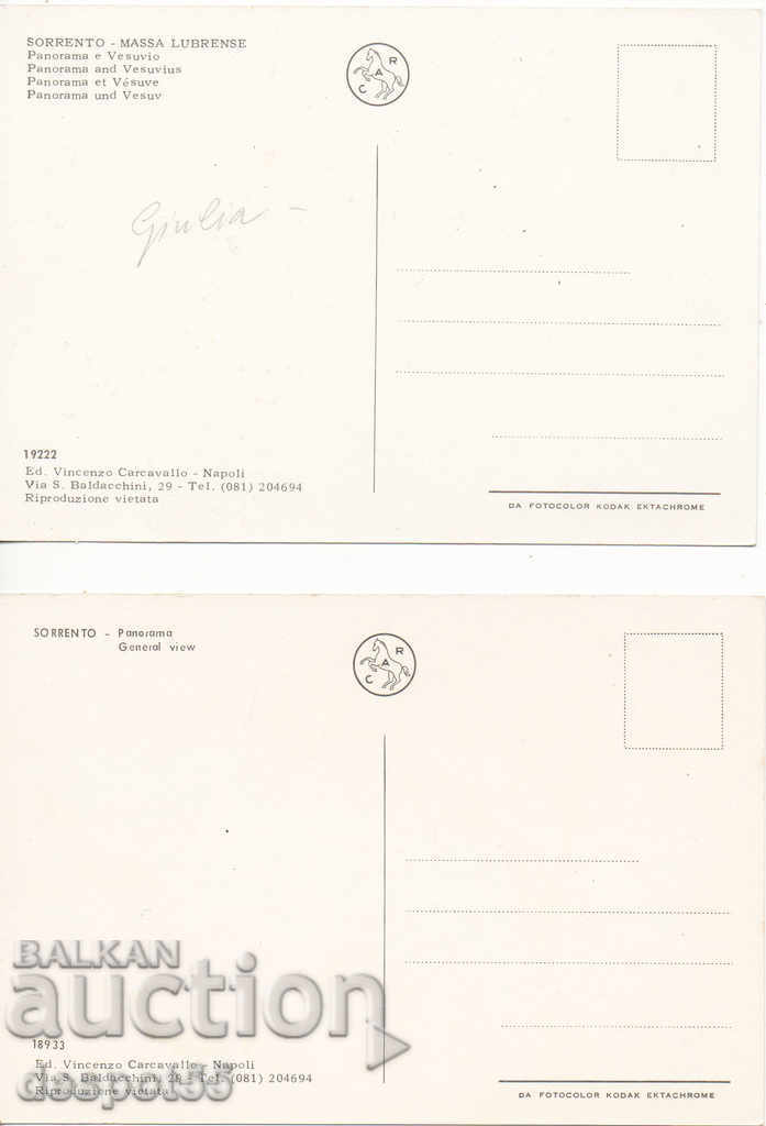 Auction Italy. Sorrento. Panorama. Auction Italy. Sorrento. Panorama.