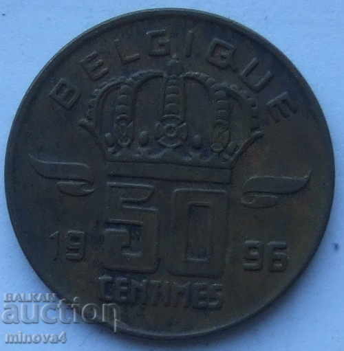 Belgia 50 centimes 1996 - inscripție franceză