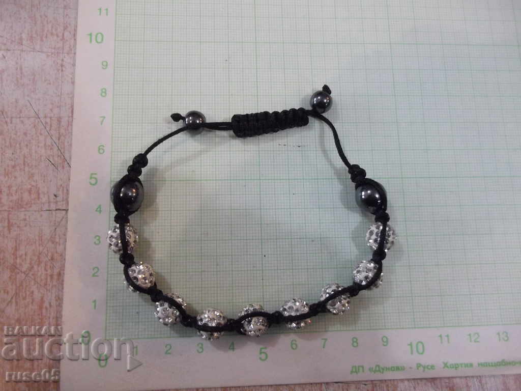 Bracelet made of spheres inlaid with stones with price 5.00 BGN | € 2.56 Bracelet made of spheres inlaid with stones with price 5.00 BGN | € 2.56