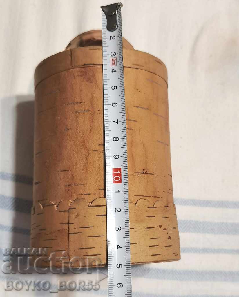 Original Russian Antique Birch Box - 5 Original Russian Antique Birch Box - 5