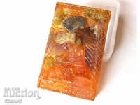 BUDDHA TILE WITH BUILT-IN NATURAL PRECIOUS STONES (393)