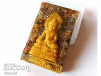 BUDDHA TILE WITH BUILT-IN NATURAL PRECIOUS STONES (396)